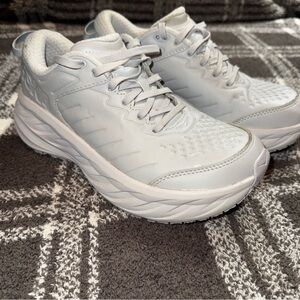 Hoka Slip Resistant Gray Athletic Shoes size 8.5